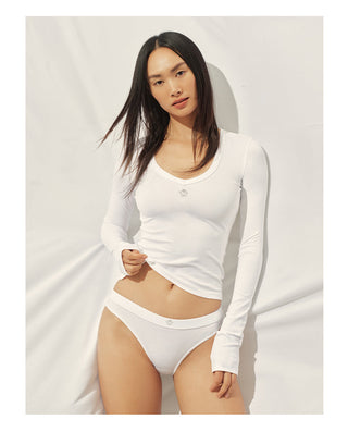 [NAWS] V-neck slim top