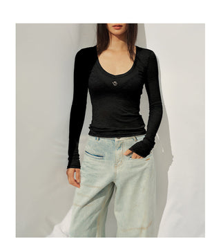 [NAWS] deep V-neck tee