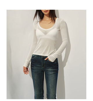 [NAWS] deep V-neck tee