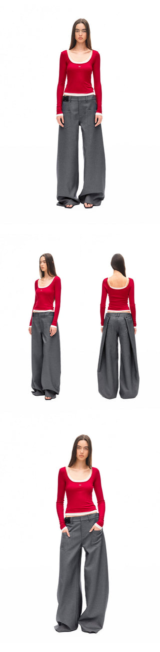 [NAWS] contrast bandage dress