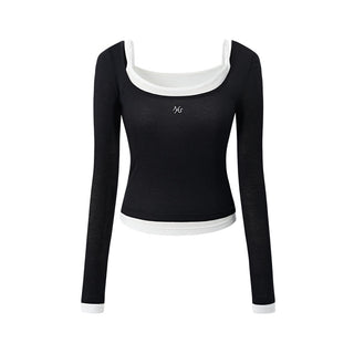 [NAWS] contrast bandage dress