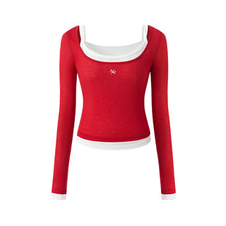 [NAWS] contrast bandage dress