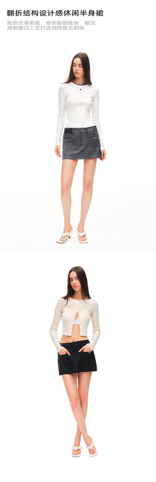 [NAWS] folded short skirt