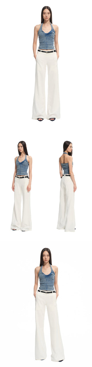 [NAWS] denim U-neck vest