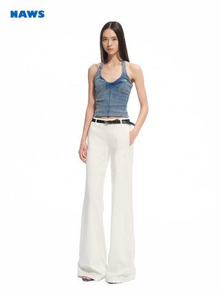 [NAWS] denim U-neck vest