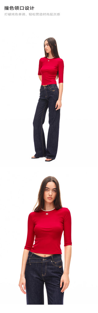 [NAWS] contrast half tee