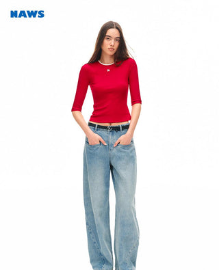 [NAWS] contrast half tee