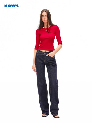 [NAWS] contrast half tee