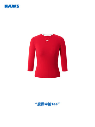 [NAWS] contrast half tee