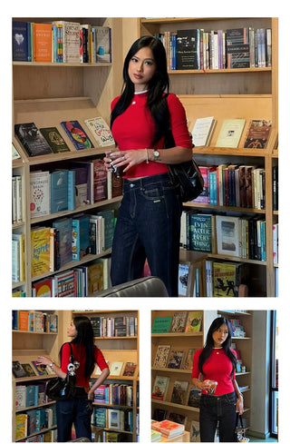 [NAWS] contrast half tee