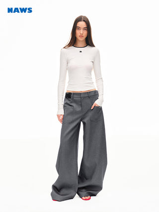 [NAWS] folded wide pants