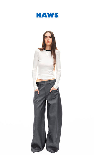 [NAWS] folded wide pants
