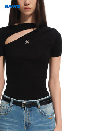 [NAWS] asymmetric hollow tee