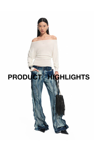 [NAWS] off-shoulder stretch tee