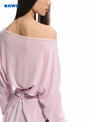 [NAWS] off-shoulder stretch tee