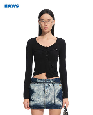 [NAWS] asymmetric cardigan top