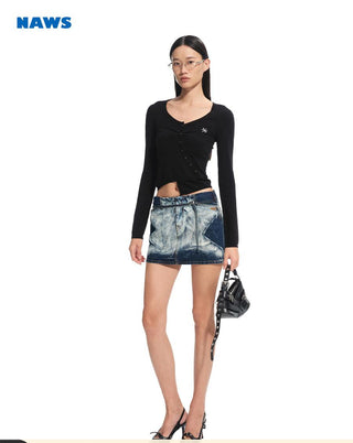 [NAWS] asymmetric cardigan top