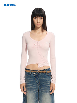 [NAWS] asymmetric cardigan top