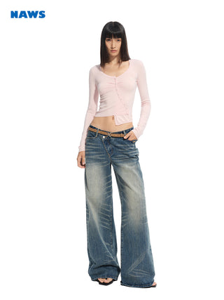 [NAWS] asymmetric cardigan top