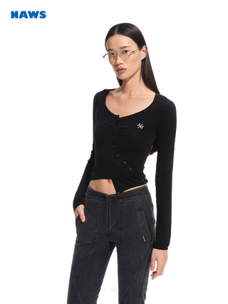 [NAWS] asymmetric cardigan top