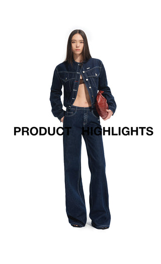 [NAWS] denim stand collar