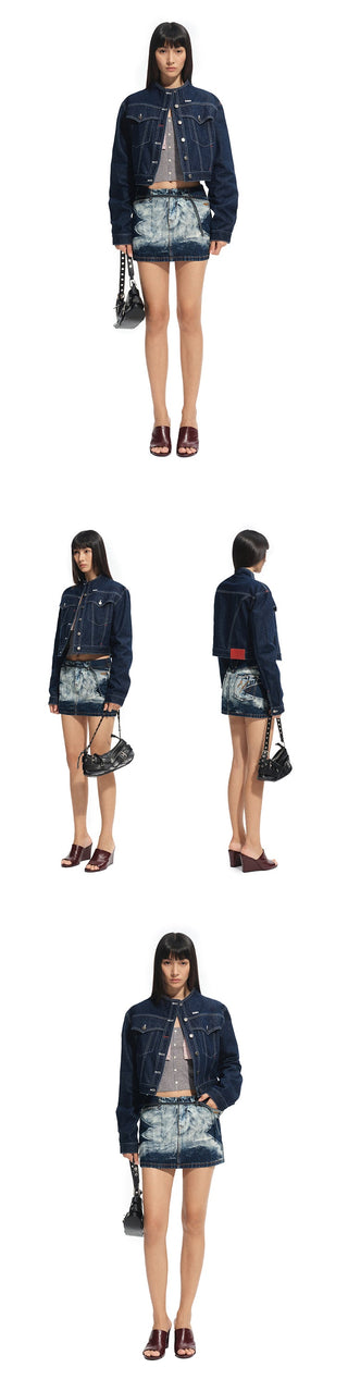 [NAWS] denim stand collar