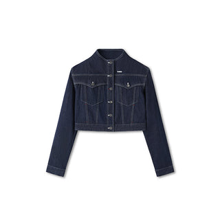 [NAWS] denim stand collar