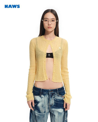 [NAWS] hollow knit cardigan