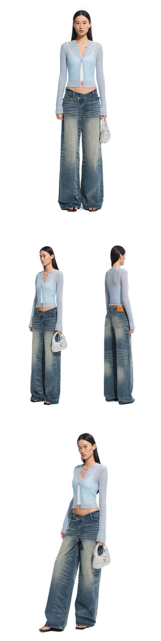 [NAWS] hollow knit cardigan