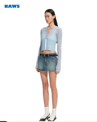[NAWS] hollow knit cardigan
