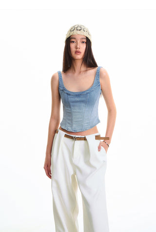 [NAWS] denim fishtail vest