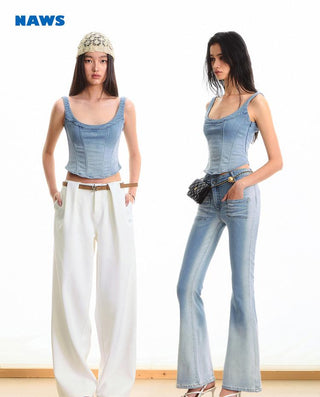 [NAWS] denim fishtail vest