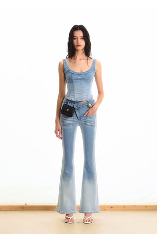 [NAWS] denim fishtail vest
