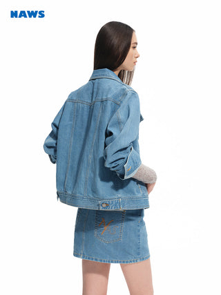 [NAWS] denim stand collar