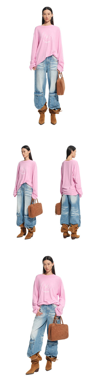 [NAWS] washed wide overalls