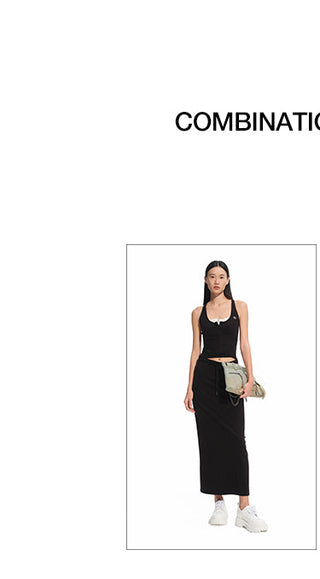 [NAWS] contrast hollow dress