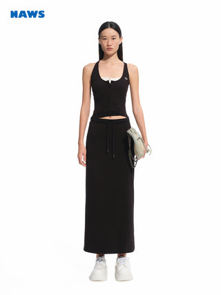 [NAWS] contrast hollow dress