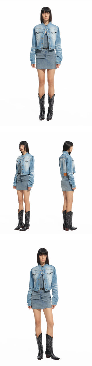 [NAWS] denim halter dress