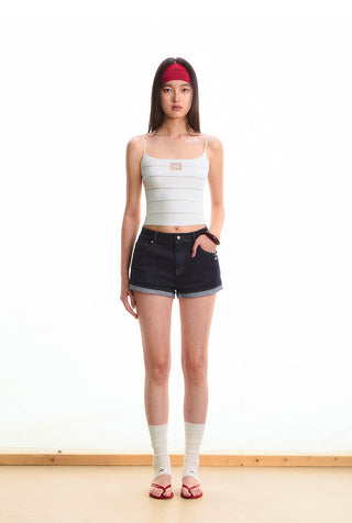 [NAWS] bright denim shorts