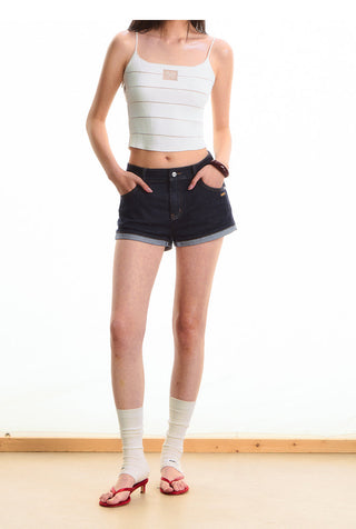 [NAWS] bright denim shorts