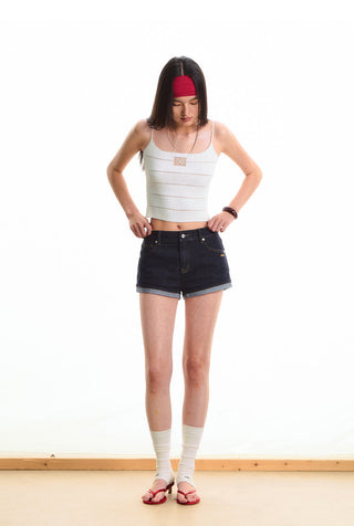 [NAWS] bright denim shorts