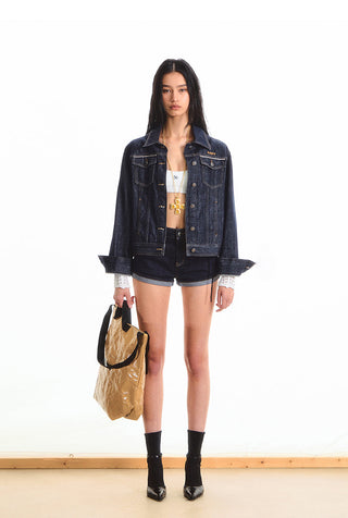 [NAWS] bright denim shorts