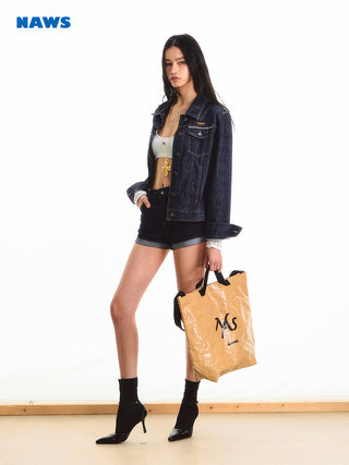 [NAWS] bright denim shorts