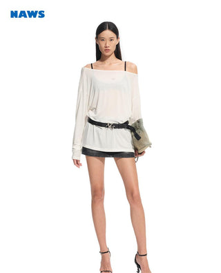 [NAWS] backless loose blouse