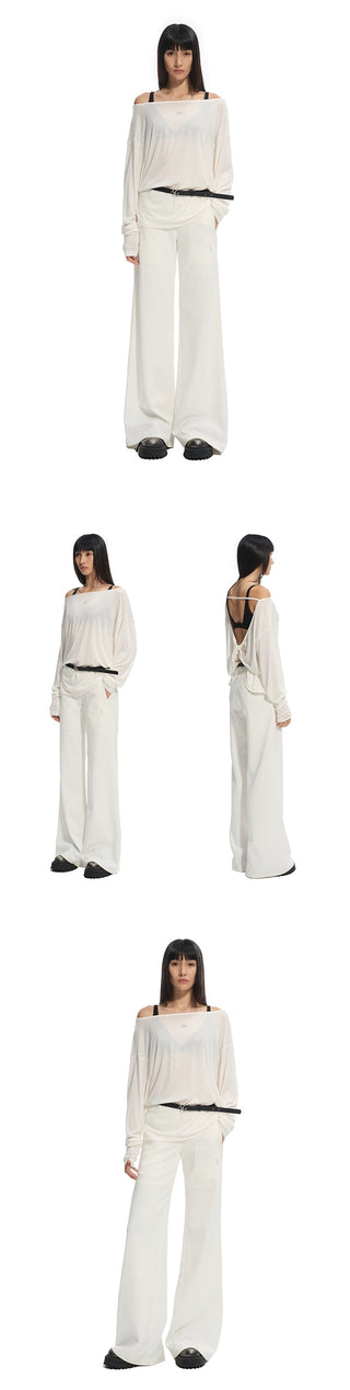 [NAWS] backless loose blouse