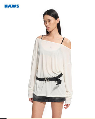 [NAWS] backless loose blouse