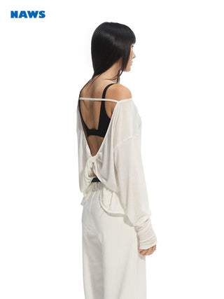 [NAWS] backless loose blouse