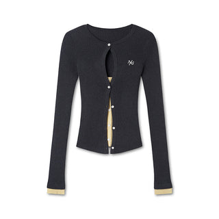 [NAWS] patchwork knit cardigan