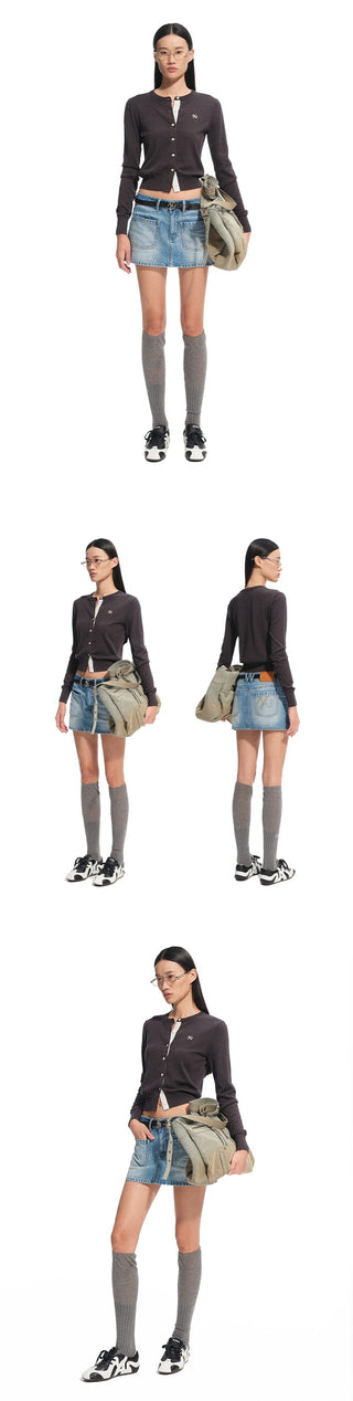 [NAWS] striped knit cardigan