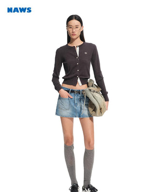 [NAWS] striped knit cardigan